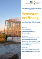 Programm Semestereröffnung