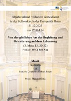 Altjahresabend / Silvester Gottesdienst